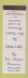 Matchbook Cover - Blue Dolphin Restaurant Newport Beach CA WEAR
