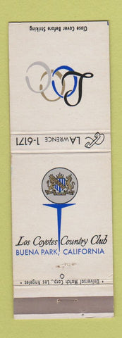 Matchbook Cover - Los Coyotes Country Club Buena Park CA