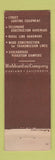 Matchbook Cover - Hubbard Lineman Equipment Oakland CA