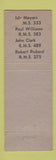 Matchbook Cover - RMS Convention Hotel Severin Indianapolis IN pinup