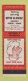 Matchbook Cover - Jess's Bar Moorcroft WY Federal