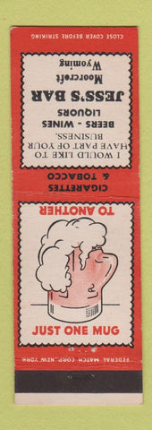 Matchbook Cover - Jess's Bar Moorcroft WY Federal