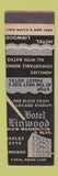 Matchbook Cover - Hotel Linwood Chicago IL MISCUT SAMPLE