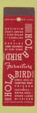 Matchbook Cover - Holabird Chicago IL SAMPLE