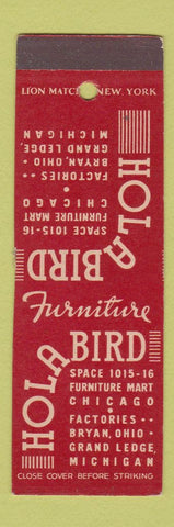 Matchbook Cover - Holabird Chicago IL SAMPLE