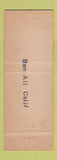 Matchbook Cover - Bel Ali Barber Shop Ben Ali CA pinup