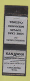 Matchbook Cover - Kanawha Manufacturing Club Charleston WV WEAR