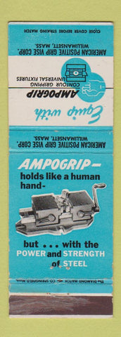 Matchbook Cover - Ampogrip Gripping Fixtures Willimansett MA