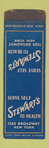 Matchbook Cover - Stewart's New York City SAMPLE WEAR