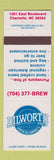 Matchbook Cover - Dilworth Beer restaurant Charlotte NC
