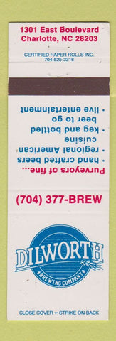 Matchbook Cover - Dilworth Beer restaurant Charlotte NC