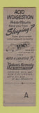 Matchbook Cover - Tums Acid Indigestion Pintail