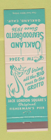 Matchbook Cover - Oakland Seafood Grotto Oakland CA