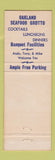 Matchbook Cover - Oakland Seafood Grotto Oakland CA