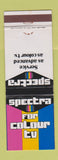 Matchbook Cover - Spectra Color TV WEAR