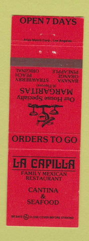 Matchbook Cover - La Capilla Mexican Restaurant Torrance La Palma CA