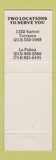 Matchbook Cover - La Capilla Mexican Restaurant Torrance La Palma CA