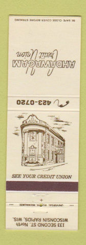 Matchbook Cover - Ahdawagam Credit Union Wisconsin Rapids WI
