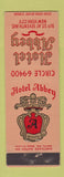 Matchbook Cover - Hotel Abbey New York City