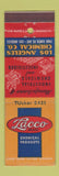 Matchbook Cover - Lacco Brand Chemical Los Angeles CA WEAR