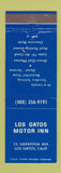 Matchbook Cover - Los Gatos Motor Inn Los Gatos CA