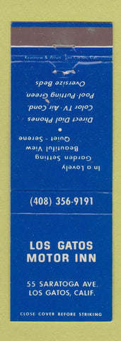 Matchbook Cover - Los Gatos Motor Inn Los Gatos CA