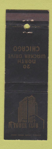 Matchbook Cover - Tower Club Chicago IL