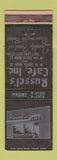 Matchbook Cover - Russel's Cafe Salt Lake City UT WEAR