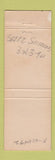 Matchbook Cover - Thunderbird Sales Corp Industrial Phoenix AZ