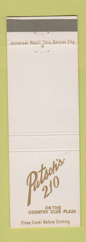 Matchbook Cover - Putsch's 210 Kansas City MO