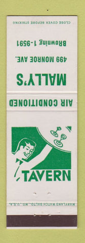 Matchbook Cover - Mally's Tavern