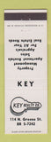 Matchbook Cover - Key Real Estate