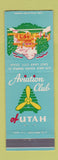 Matchbook Cover - Aviation Club Salt Lake City UT