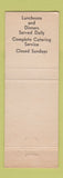 Matchbook Cover - Aviation Club Salt Lake City UT