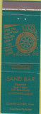 Matchbook Cover - Sand Bar Wisconsin Dells WI