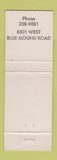 Matchbook Cover - Blue Mount Inn