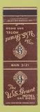 Matchbook Cover - US Grant Hotel San Diego CA