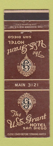 Matchbook Cover - US Grant Hotel San Diego CA