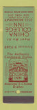 Matchbook Cover - China College Inn New York City SAMPLE