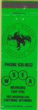 Matchbook Cover - Wyoming State Employees Assoc Cheynne WY CREASE