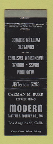 Matchbook Cover - Modern Pattern Foundry Los Angeles CA WEAR