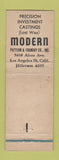 Matchbook Cover - Modern Pattern Foundry Los Angeles CA WEAR