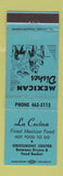 Matchbook Cover - La Cocina Mexican Food  WEAR