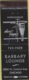 Matchbook Cover - Barbary Lounge Chicago IL
