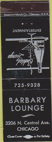 Matchbook Cover - Barbary Lounge Chicago IL