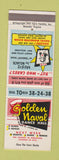 Matchbook Cover - Golden Naval Dance Hall Cicero IL girlie GAG JOKE