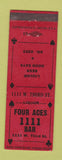 Matchbook Cover - Four Aces 111 Bar WEAR