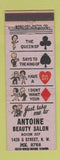 Matchbook Cover - Antoine Beauty Salon girlie