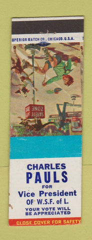 Matchbook Cover - Charles Pauls Vice President WSF of L