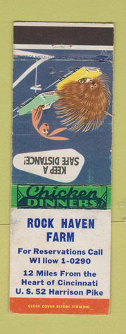 Matchbook Cover - Rock Haven Farm Cincinnati OH WEAR